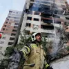 На месте взрыва в жилом комплексе на севере Тегерана, Иран