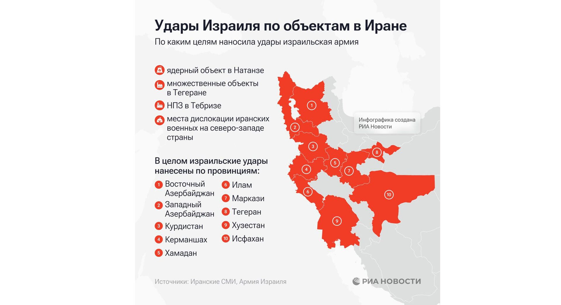 Удары Израиля по объектам в Иране Удары Израиля по объектам в Иране - РИА Новости, 1920, 13.06.2025