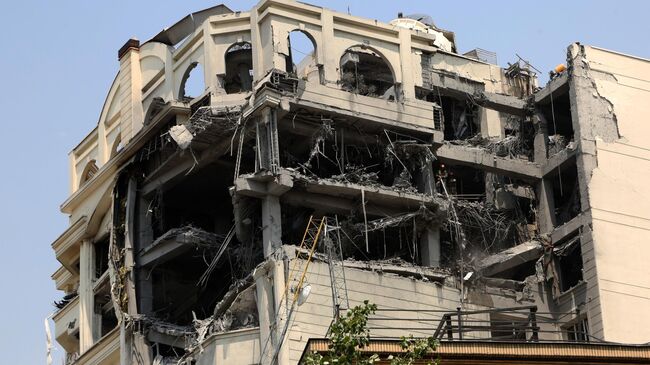 Последствия израильской атаки в Тегеране