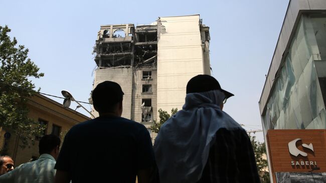 Последствия израильской атаки в Тегеране, Иран