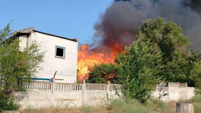 Последствия обстрела Херсонской области со стороны ВСУ