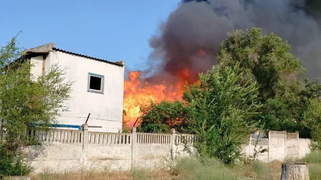 Последствия обстрела Херсонской области со стороны ВСУ
