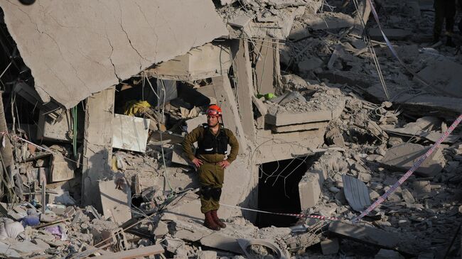 Последствия обстрела Ришон-ле-Циона со стороны Ирана