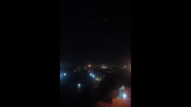 Работа ПВО над иранскими городами