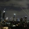 Работа израильской системы ПРО Железный купол над Тель-Авивом