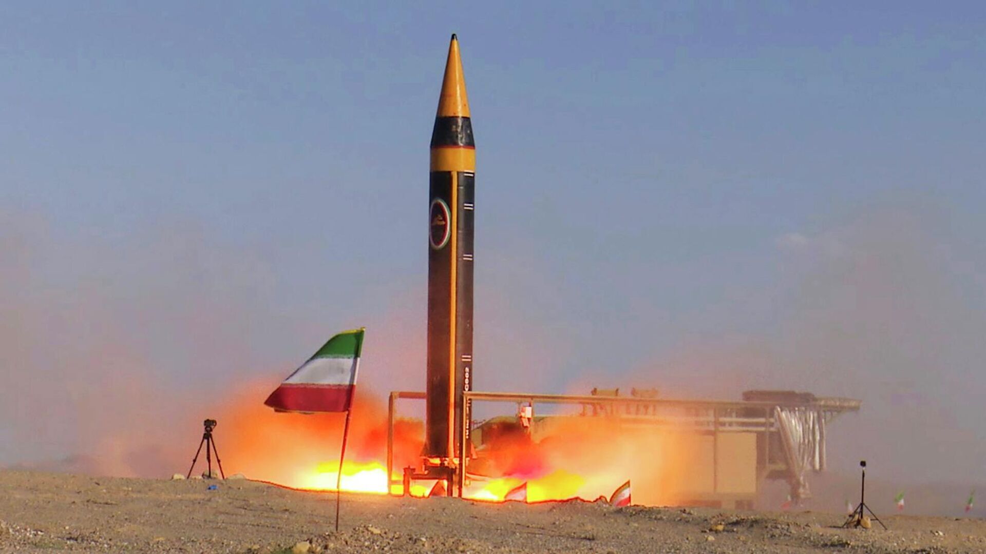 Запуск иранской ракеты Хорремшехр-4 - РИА Новости, 1920, 18.06.2025