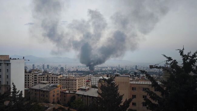 Последствия удара по зданию гостелерадиокомпании Ирана со стороны Израиля