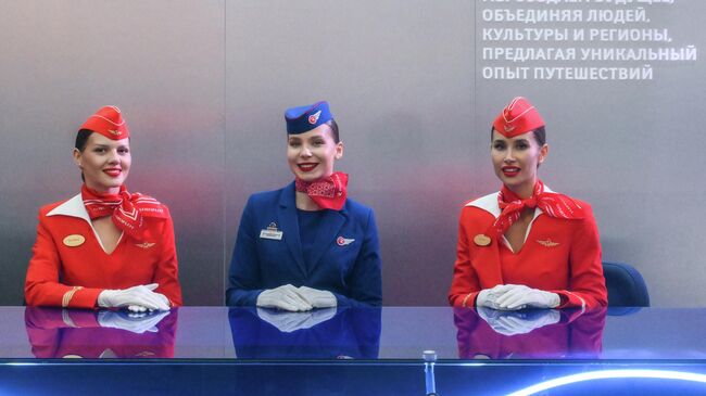 Стенд компании Аэрофлот на ПМЭФ-2025 