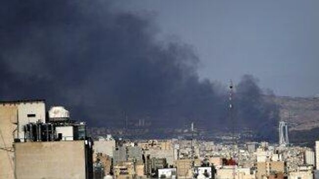 Дым в Тегеране после израильского удара