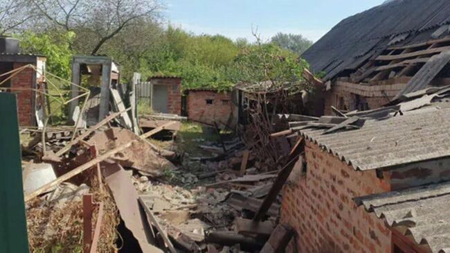 Последствия обстрела Херсонской области со стороны ВСУ