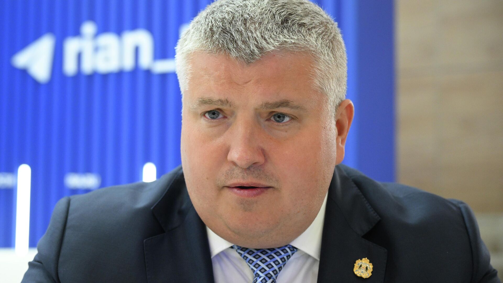 Врио губернатора Новгородской области Александр Дронов на ПМЭФ-2025 - РИА Новости, 1920, 18.06.2025