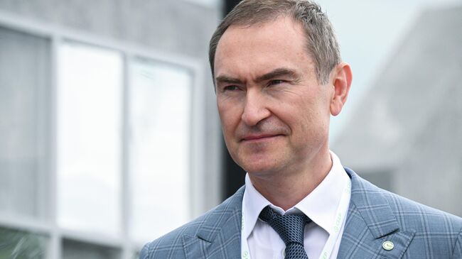 Первый заместитель председателя правления ПАО Сбербанк Александр Ведяхин на ПМЭФ-2025