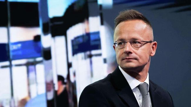 Глава МИД Венгрии Петер Сийярто на ПМЭФ-2025