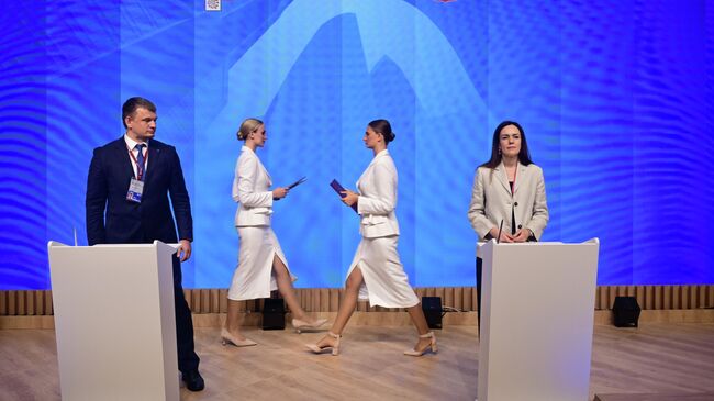 Заместитель мэра Москвы, руководитель департамента экономической политики и развития города Мария Багреева на подписании соглашений