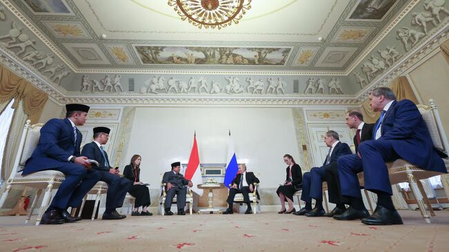 Переговоры Путина и лидера Индонезии Прабово Субианто