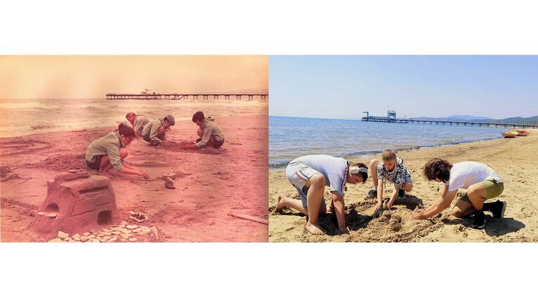 Дети на побережье ВДЦ Орленок; 1963г. / Орлята на пляже детского лагеря Звёздный Дети на побережье ВДЦ Орленок; 1963г. / Орлята на пляже детского лагеря Звёздный