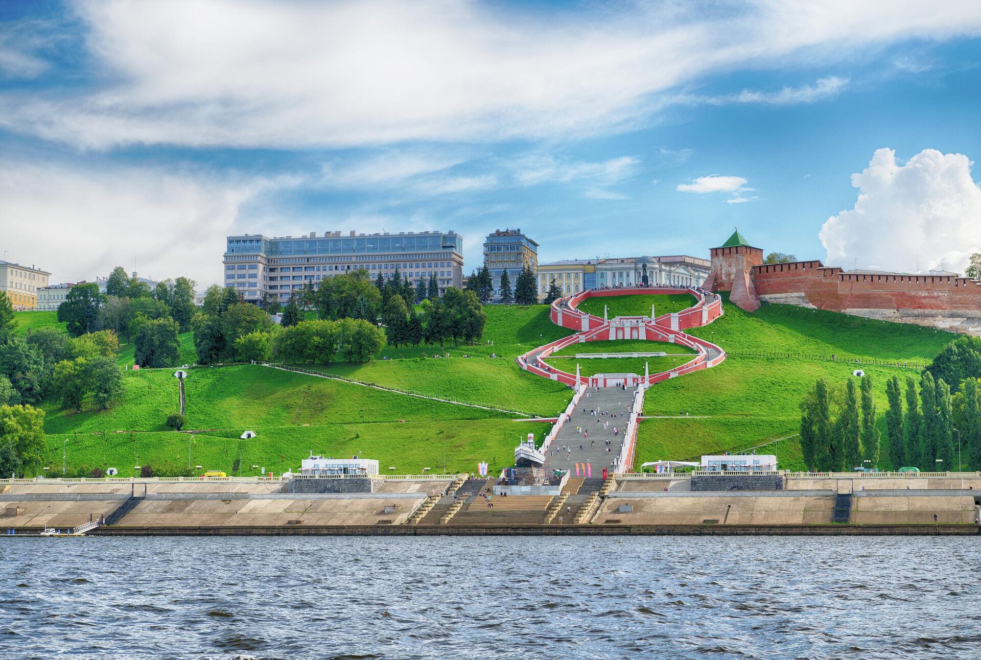 Набережная в Нижнем Новгороде - РИА Новости, 1920, 20.06.2025