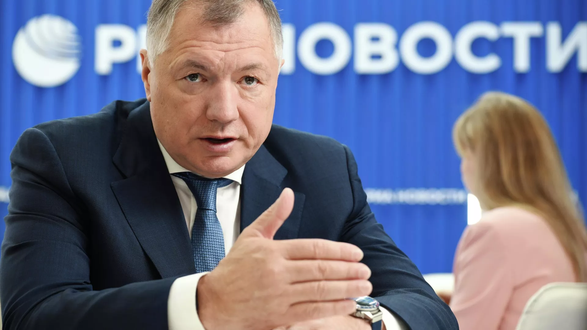 Заместитель председателя правительства РФ Марат Хуснуллин на ПМЭФ-2025 - РИА Новости, 1920, 20.06.2025