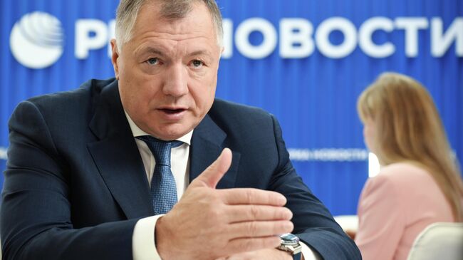 Заместитель председателя правительства РФ Марат Хуснуллин на ПМЭФ-2025
