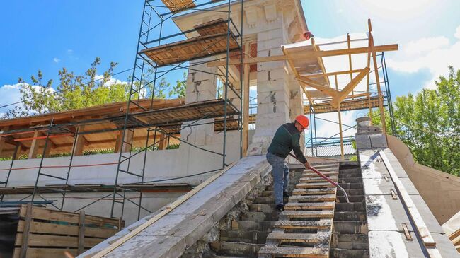 Работы по реконструкции Ростокинского акведука