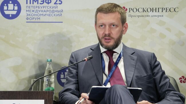 Председатель правления АО Росэксимбанк Петр Засельский на ПМЭФ-2025