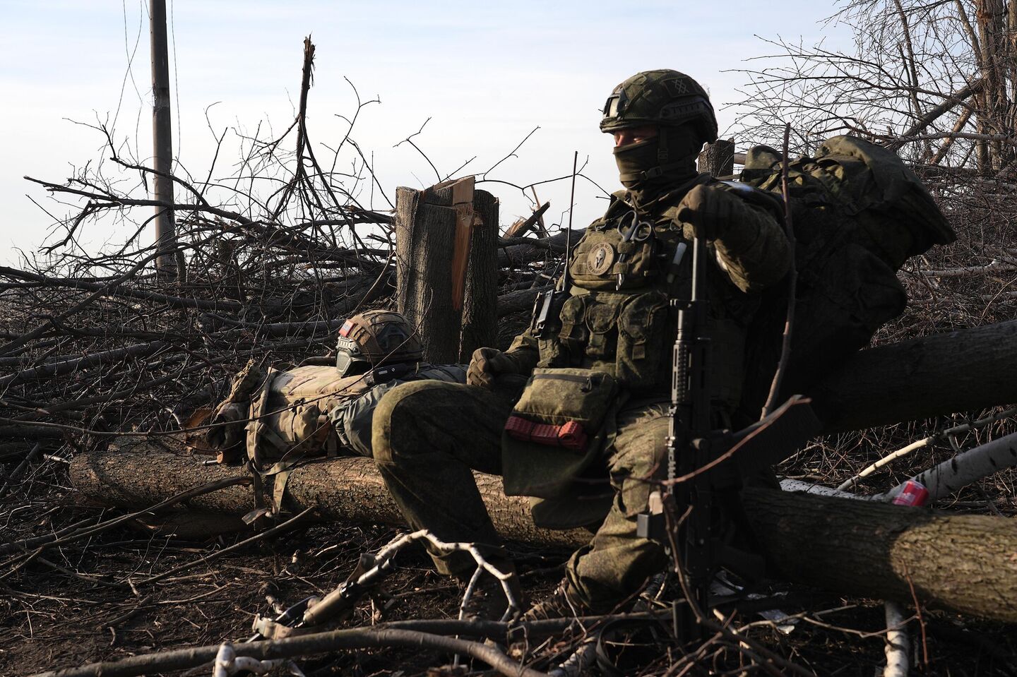 Солдат 155-й бригады морской пехоты ТОФ