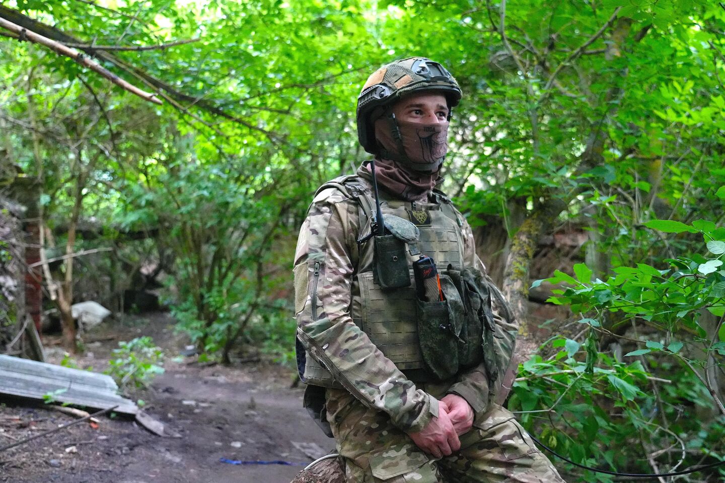 Боец группы эвакуации с позывным Гоуст