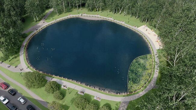 Проектное решение реабилитации Дунькиного пруда в Зеленограде