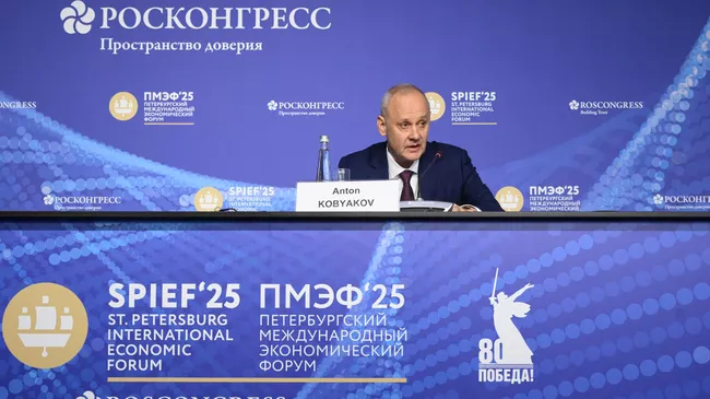 Антон Кобяков на ПМЭФ-2025