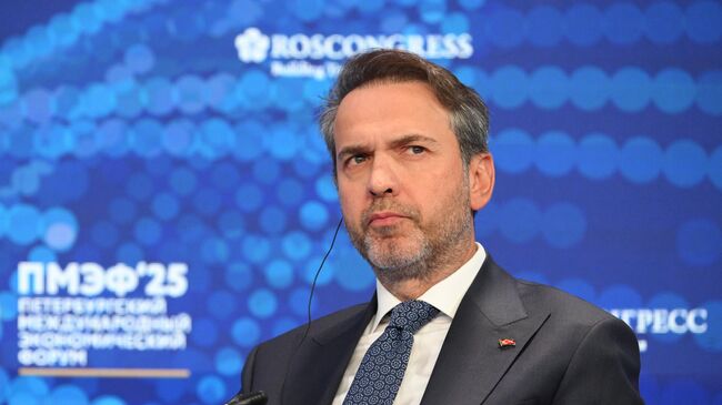 Альпарслан Байрактар, министр энергетики и природных ресурсов Турции на ПМЭФ-2025