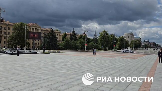 Минута молчания в память о погибших в годы Великой Отечественной войны в Минске