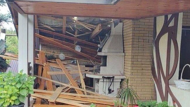 Последствия обстрела Белгородской области со стороны ВСУ 