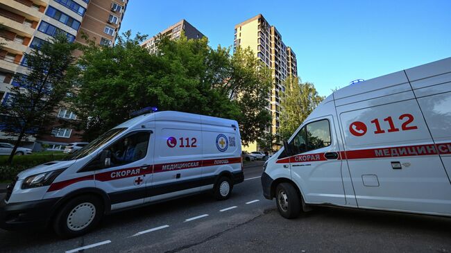 Последствия падения БПЛА в жилой дом в подмосковном Красногорске