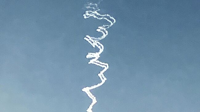 Работа израильской системы ПВО