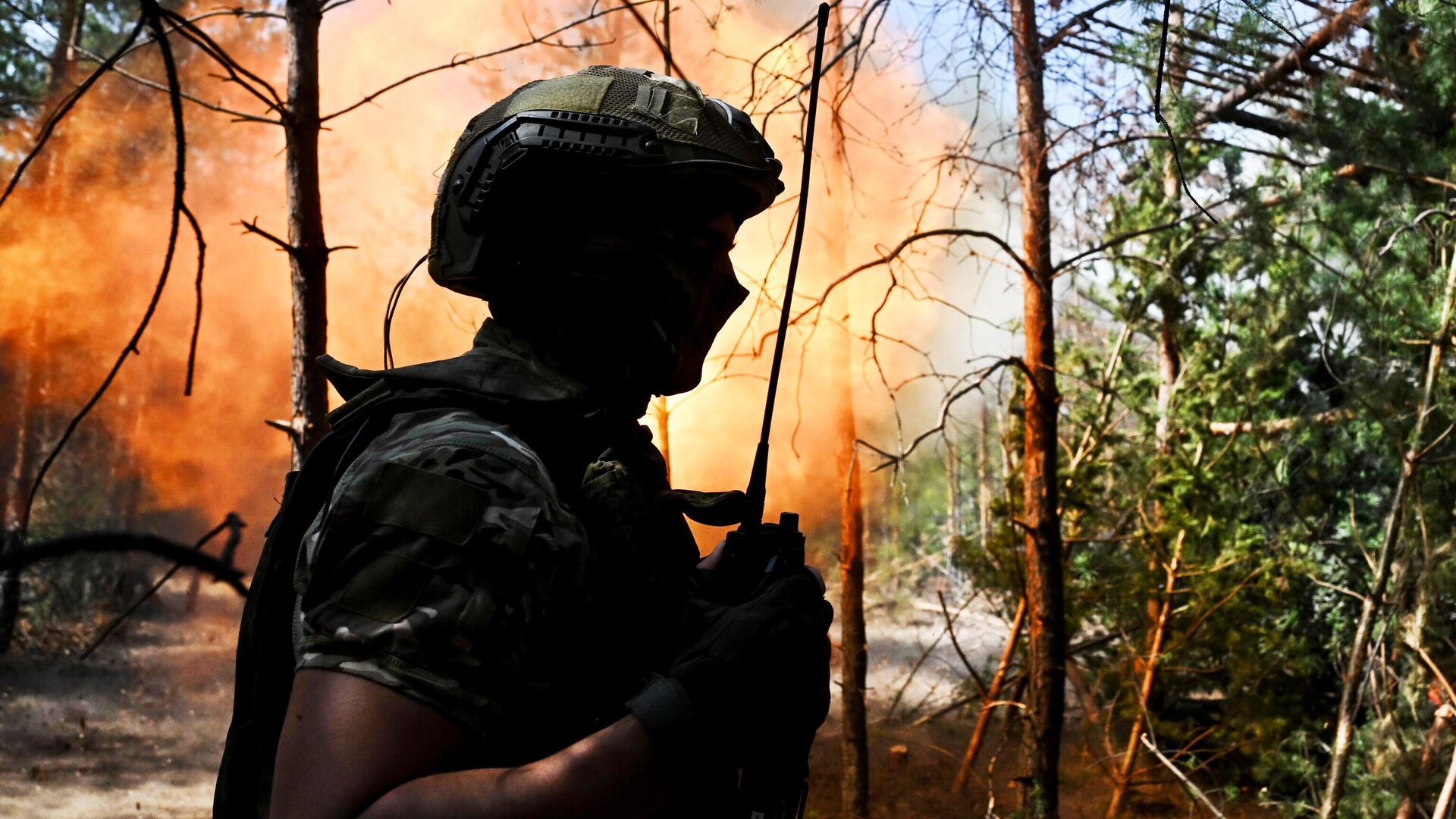 Военнослужащий артиллерийского расчета в зоне спецоперации - РИА Новости, 1920, 19.09.2024