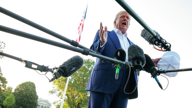 Президент Дональд Трамп перед отправлением на саммит НАТО в Гааге. 24 июня 2025