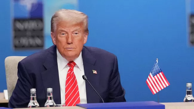 Президент США Дональд Трамп на саммите НАТО в Гааге