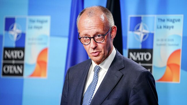 Канцлер Германии Фридрих Мерц на саммите НАТО