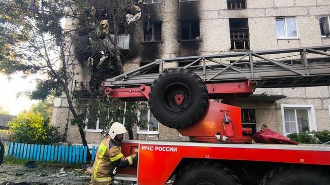 Место взрыва в Ивделе