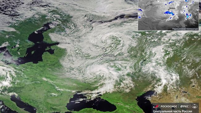 Спутниковый снимок циклона Зирос