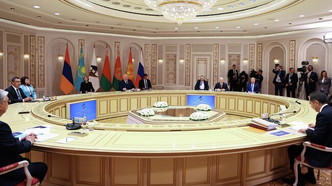 Заседание Высшего Евразийский экономического совета в узком составе в Минске