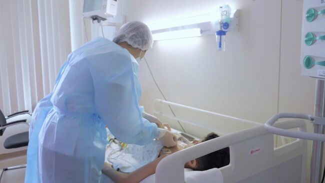 В Морозовской детской больнице впервые в России провели промышленную CAR-T-терапию. Кадр видео