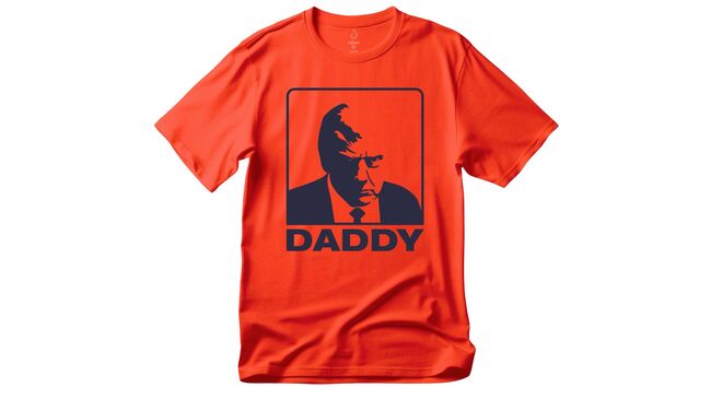 Футболка с надписью Папочка со снимком президента США Дональда Трампа