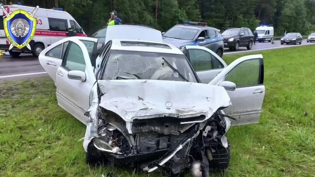 ДТП в Белоруссии, в котором погибли четыре россиянина