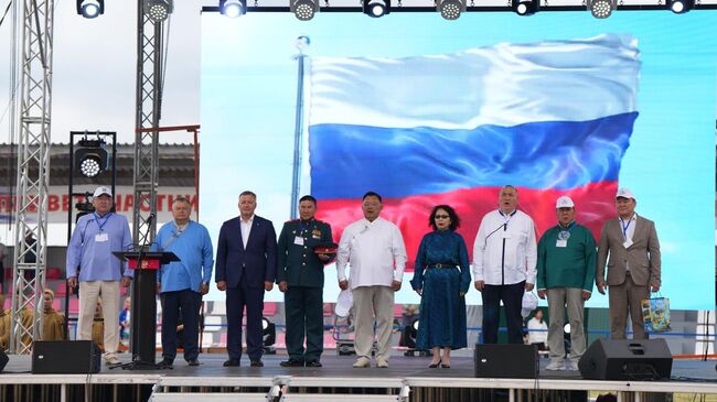 Торжественное открытие областного культурно-спортивного праздника Сур-Харбан-2025 в селе Оса Иркутской области