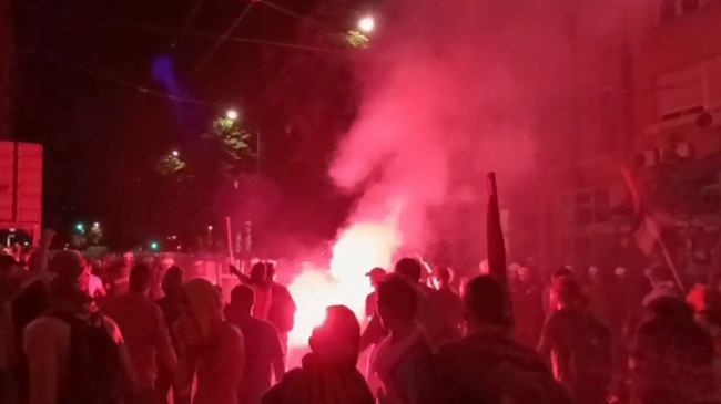 Протесты студентов и оппозиции в Сербии