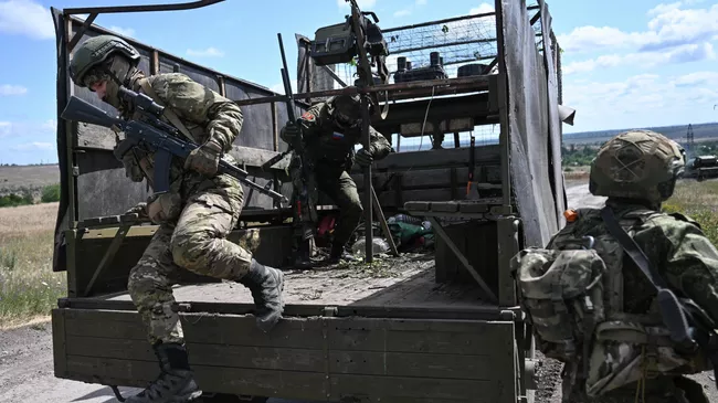 Российские военнослужащие в зоне СВО