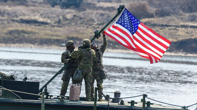 Американские военные во время учений