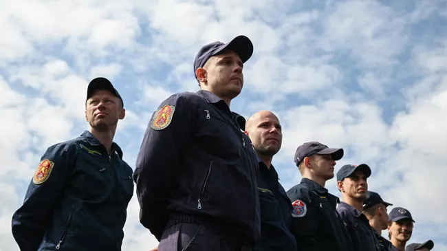 Финал конкурса профессионального мастерства среди пожарных в Видном
