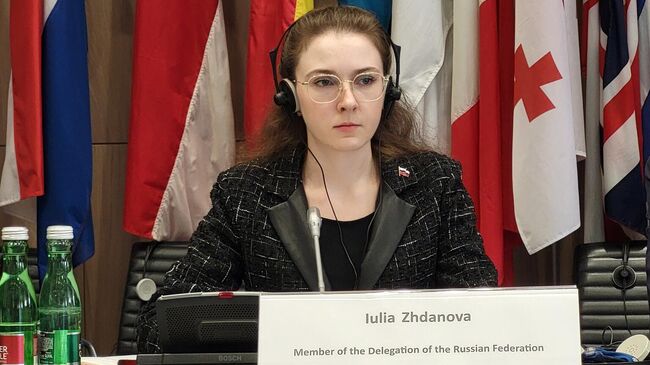 Глава делегации РФ на переговорах в Вене Юлия Жданова